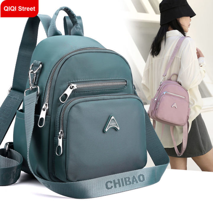 Small Convertible Crossbody Backpack For Women - Turquoise Faux Leather Purse, Adjustable Strap