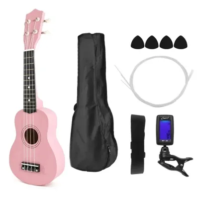 เสียงดีมาก Nanochip อูคูเลเล่ Ukulele อาคูเลเล่แท้ ขนาด21นิ้ว soprano รุ่น JB-00 ของแท้ แถมฟรี ปิ๊ก ตารางคอร์ด คู่มือตั้งสาย