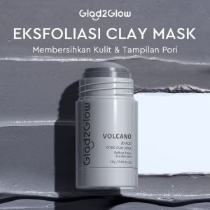 GLAD2GLOW Clay Stick Series 25gr || Glad2glow Real Mugwort Salicylic Acid Acne Clay Stick || Volcano 3D Acid Pore Clay Stick