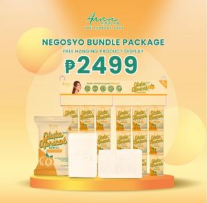Negosyo Bundle Package 72pcs+Hanging Wire Auna Gluta Apricot Premium All in One Soap 10x Brightening