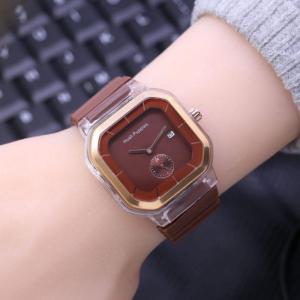 JAM TANGAN SEGI WANITA HUSH PUPPIES RUBBER  TANGGAL AKTIF / JAM TANGAN WANITA MURAH / JAM TANGAN WANITA TERLARIS