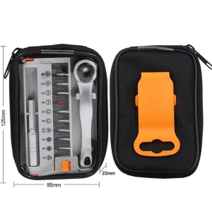 RATCHET SPANNER SET MATA OBENG 12IN1 DENGAN TAS BATANG HEX 1/4 INCH