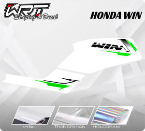 Striping Win - Stiker Decal Win 100 Simpel Modern (Sudah Terpotong)