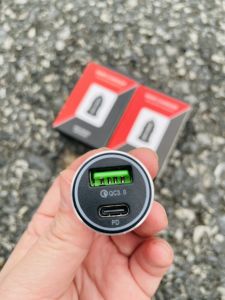 Tẩu sạc nhanh 3.0 2 cổng USB dùng trong xe ô tô xe máy Honda