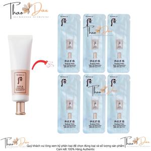 Whoo 10 gói kem chống nắng dưỡng trắng nâng tone da spf50+/ pa++++ whoo radiant white tone up sunscreen 1ml