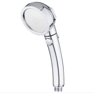 [SG Stock] Japan High Pressure Shower Head Spray Water Saving Feature Hand-Held Chrome Surface One-Click On Off Switch