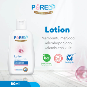 Pure Bb Baby Lotion 80 Ml & 200 Ml | Lotion Pelembab Untuk Menutrisi & Menyejukan Kulit Bayi