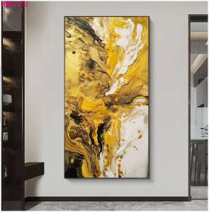 Himalaya Painting 50cmx70cm Art Style Abstract Frameless or Aluminum Frame Sintraboard  decorative wall