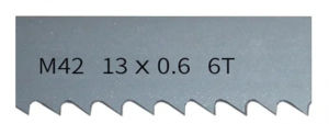 M42 Bi-Metal 1/2" Band Saw Blade 13mm X 1425 1570 1790 2240 with 6 14Tpi Bandsaw for Cutting Hardwood And Metal Customizable
