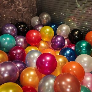 Happy Birthday Balloons 10 Pcs/1 Color - Assorted Sizes, 12 Inches