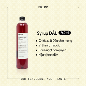 SIRO DRiPP DÂU 760ML -  STRAWBERRY SYRUP DRiPP 760ML