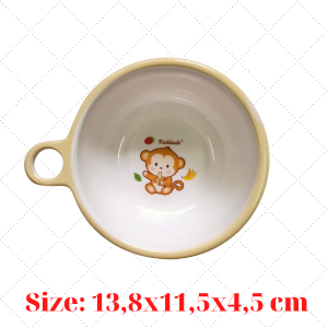 Chén ăn dặm cho bé bát ăn dặm chén mê ca cốc uống nước có nắp đậy muỗng phíp cao cấp Kichilachi