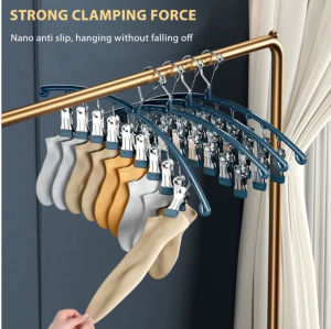 Móc Treo Đồ Lót Tất Quần Áo Trẻ Nhỏ Có Khóa Chống Gió10 Móc Kẹp Bằng Inox Sơn Tĩnh Điện Cứng Cáp Tiện Lợi Dễ Thương.