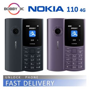 NOKIA 110ของแท้4G 2023 LTE โทรศัพท์มีคุณสมบัติ1.8 "ซิมการ์ดคู่บลูทูธ5.0วิทยุเอฟเอ็มแบตเตอรี่1450MAh