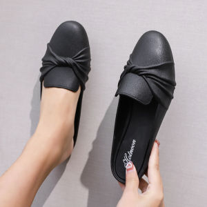 Free Shipping Baotou Lazy Slip-On Sandals Fashionable Bow-Knot Design Square-Toe Half-Slipper Style WomenS Shoes Backless Mule Sandals