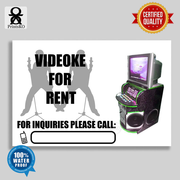 High Quality Tarpaulin / Tarp with Signage Videoke For Rent Design