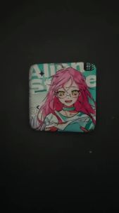 Kawaii Hot Game Cartoon Alien Stage Mizi Pin Square Breastpin Badge Cartoon Jewelry Handbag Schoolbag Hat Accessories Valentines Day Gift