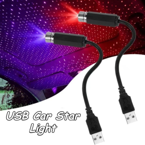 Portable USB Starry Sky Projector Light Flexible Gooseneck Design For Car And Home Interior Light