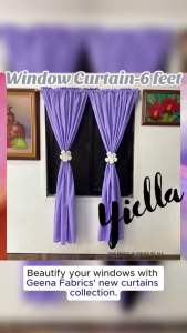 PARES PARES na Kulay ng Kurtina Plain Lavender Non Ring Curtain House & School Decoration - Door Window Shelves Board Divider Barrier even in Vehicles can use to cover from sunlight (from small size curtain to big sizes)