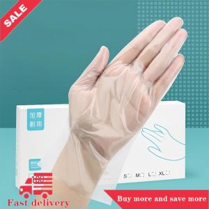 [COD] 50 100pcs Latex Free Gloves TPE Disposable Gloves Transparent Non-Slip Acid Work Safety Food Grade Household Cleaning Gloves