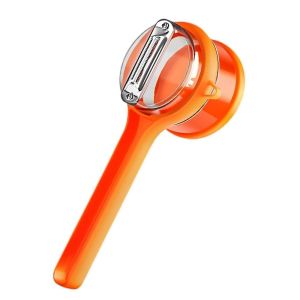 ZYJC SHOP Có thể giặt Loại lưu trữ dao gọt Ngăn ngừa bắn nước Tay cầm chống trượt Dụng cụ gọt vỏ trái cây Phụ kiện gia đình Công thái học Dao gọt rau củ Cà tím