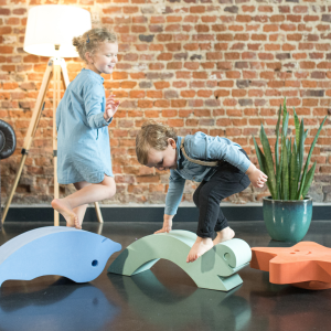 Turtle Balancing Toy From Belgium For Open-Ended Play To Stimulates Motor Development Made From Non-Toxic EVA Foam