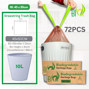 BIO Biodegradable Drawstring Trash Bag Garbage Bag
