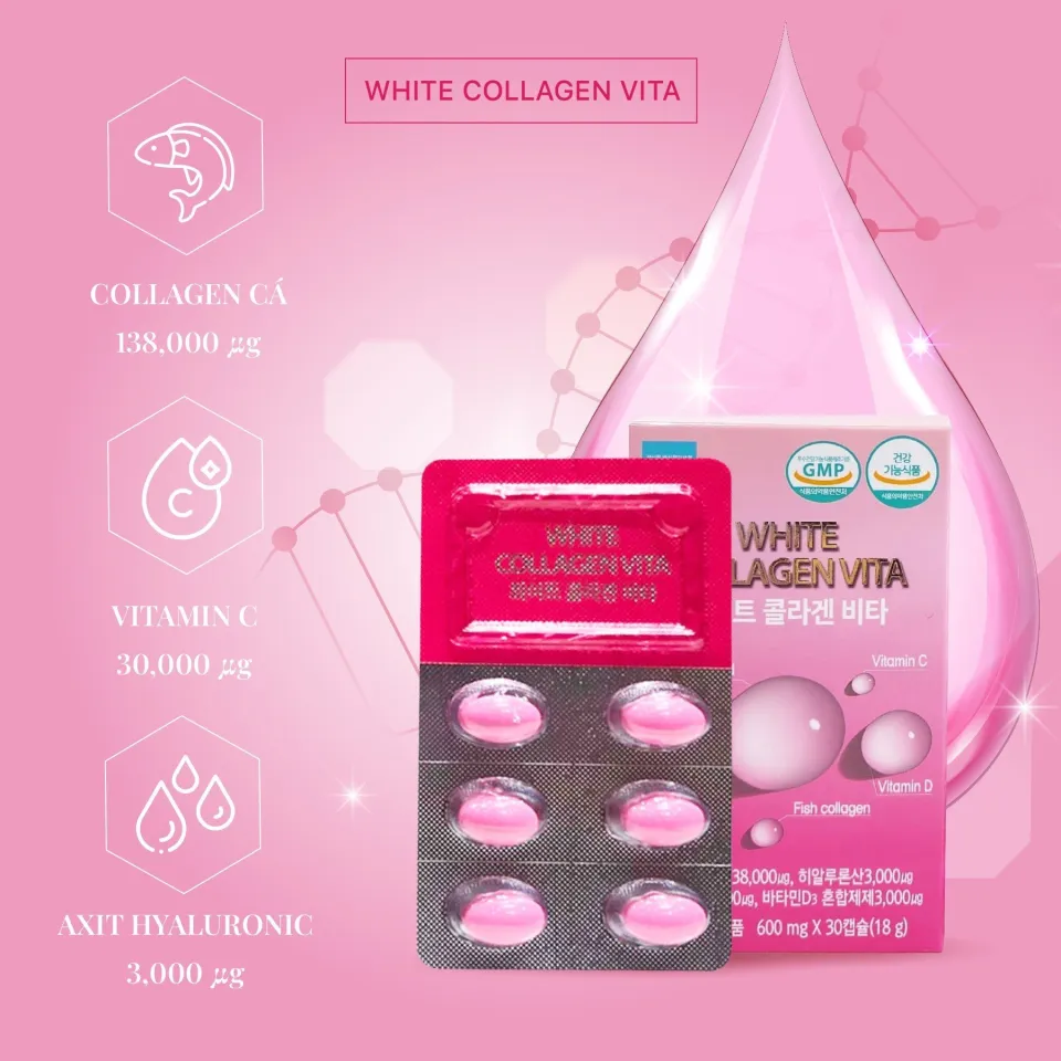 collagen glutathione mu hng The C+ Glutathion BEAUTY PREMIUM B Quyt Cho Ln Da Tr Khe, Sng Mn, trng sng, u da, chng chy x, nm da Tpbvsk White Pink Collagen GC