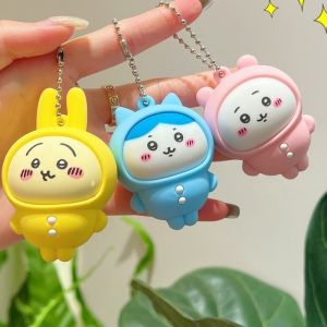 Chikawa Face เปลี่ยนตุ๊กตากระเป๋าจี้ Usagi Hachiware ชุดนอน Hooded ตุ๊กตาแฟชั่นน่ารักจี้ของเล่นเด็กของขวัญ