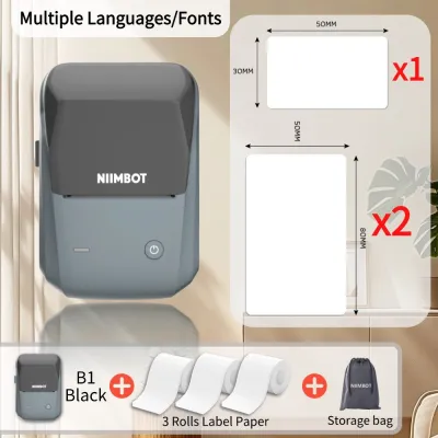 NIIMBOT B1 Bluetooth Thermal Label Printer for Clothing Price and Inventory Stickers in Apparel Shops