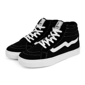 Sepatu Sneakers Pria Wanita Joemen J 91 High Black White Natural Brand Lokal Sepatu Pria Casual
