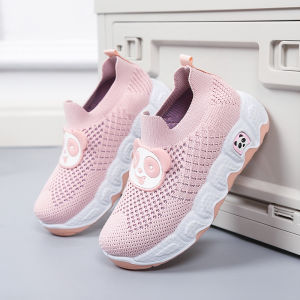 New Korean childrens sports shoes fly mesh shoes boys casual shoes girls running shoes
