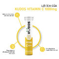Viên sủi KUDOS VITAMIN C 1000mg nâng cao sức đề kháng hương chanh (20 viên/tuýp). 