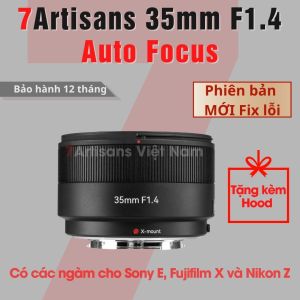 Ống kính 7Artisans AF 35mm F1.4 bản MỚI - Lens đa dụng lấy nét tự động Auto Focus dành cho Fujfilm X Sony E Nikon Z