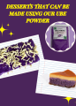 100% PREMIUM Natural Philippine Ube Powder Purple Yam for ube cheese pandesal ube halaya ube leche flan ube maja blance ube drink ube powder ube flavoring baking needs ube flavor dessert flour baking powder premium quality. 