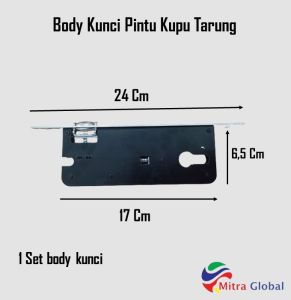 Body Kunci Pelor Besar Silinder TEBAL Bodi Pintu 2 Rumah / Bodi Pelor Kunci Besar Pintu Kupu Tarung
