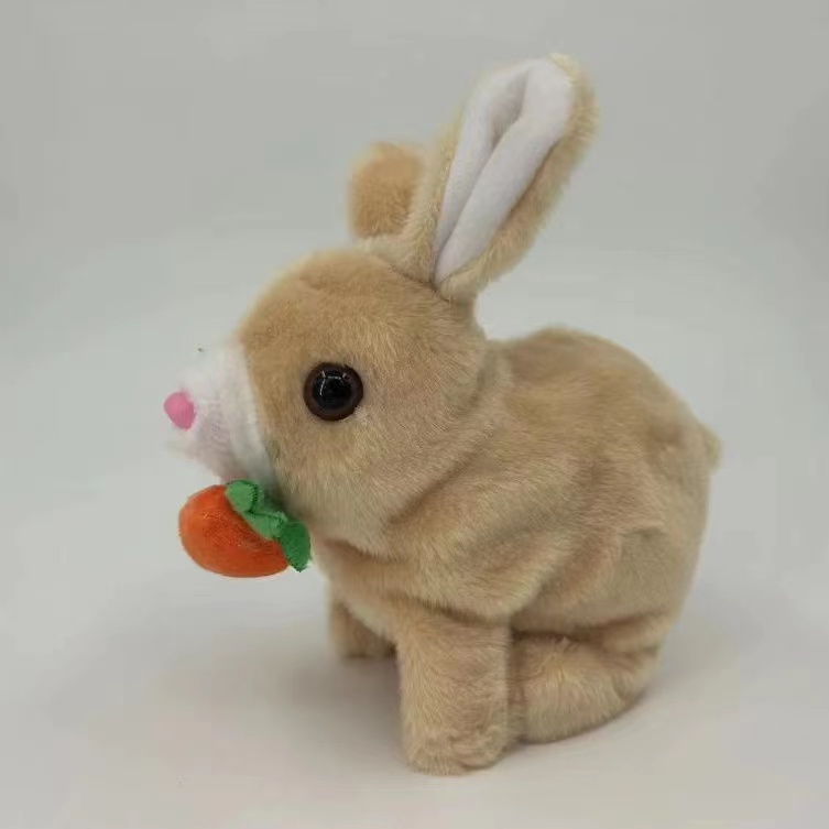 ตุ๊กตา (สินค้าพร้อมส่ง)กระต่ายร้องได้ มีเสียงร้อง เดินได้  ของเล่นสำหรับเด็ก น้องกระต่ายน่ารัก