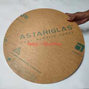 AKRILIK BULAT DIAMETER 50CM WARNA PUTIH