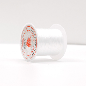 สายลูกปัดคริสตัลยืดหยุ่นแข็งแรง10เมตร/ม้วนขนาด1มม. สำหรับสายร้อยด้ายยืดเครื่องประดับกำไลลูกปัดแบบ DIY