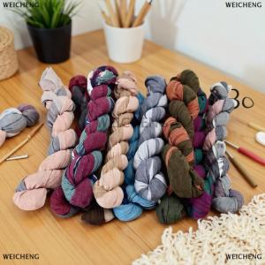 [COD] WEICHENG Retro Ethnic Style Warm Cold-proof Scarf Women Crumpled Silk Scarf Long Folds Gradual Change Color Shawl Fashion Headscarf Gifts