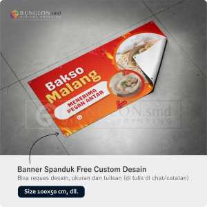 PRINT CETAK SPANDUK BANNER BAKSO MALANG CUSTOM DESAIN