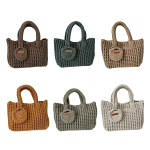 Sáng Tạo Handmade Dệt Kim Túi Mềm Thực Tế Sợi Túi xách chất lượng cao Túi mềm Cho Mua Sắm Ngày Và Tăng Cường Phong Cách