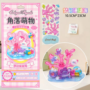 Pelekat 3D Kartun Cartoon Stacking Sticker Creative DIY 3D Layered Sticker Decorative Art Toy