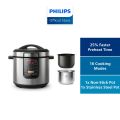 PHILIPS 3000 Series 16-in-1 MultiCooker – HD2237/73, Pressure Cooker, 1300W, 2 Pots, Reheat Function. 