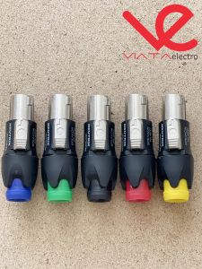 5 BUAH JACK SPEAKON BESI + KUNCI LOCK 5 WARNA NL4FC JACK MALE SPIKON NEUTRIK LIECHTENSTEIN AUDIO KOENKTOR Harddisk Eksternal enyimpanan Data Penyimpanan NAS Penyimpanan Penyimpanan untuk Mac XQD Cards
