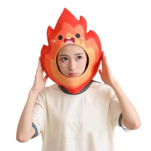 Flame Shape Headgear Hat For Adults Kids Cosplay Event Theme Occasion Soft Breathable Costume Hat School Event Accessory