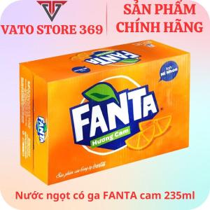 Nước ngọt có ga FANTA CAM lon 235ml