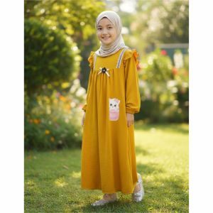 IYAMA 770 Gamis Anak Selena Cringkle Premium Airflow