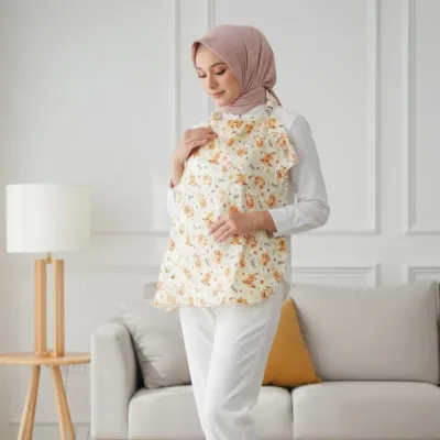 Apron Menyusui - Penutup Menyusui Bayi - Nurshing Cover / Celemek Cover