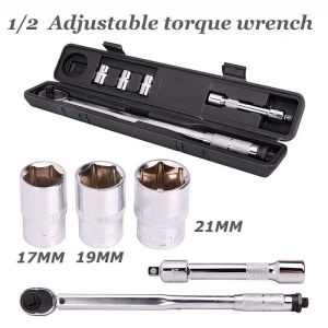 1/2 "Adjustable Torque wrench 28-210NM Torque Wrench Adjustable Hand Tool With Sleeve Set